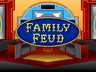 Family Feud title screen for Super Nintendo